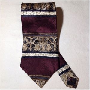 Men's Vtg Carlo Battini All Silk Roma Handmade Tie